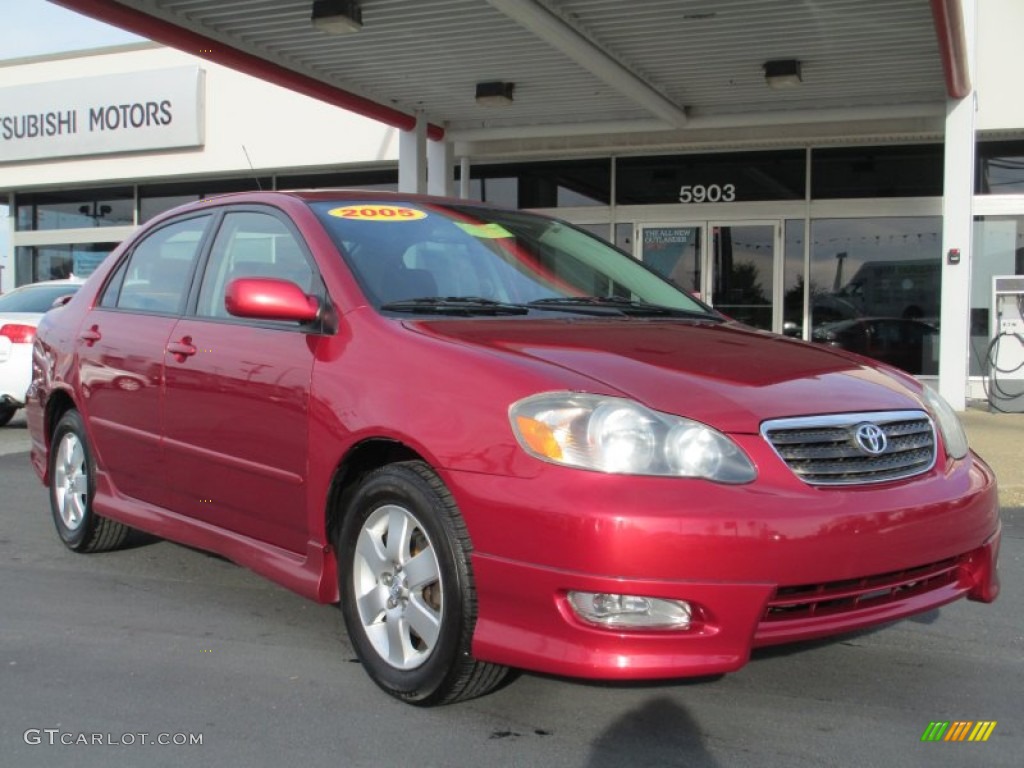 Impulse Red Toyota Corolla