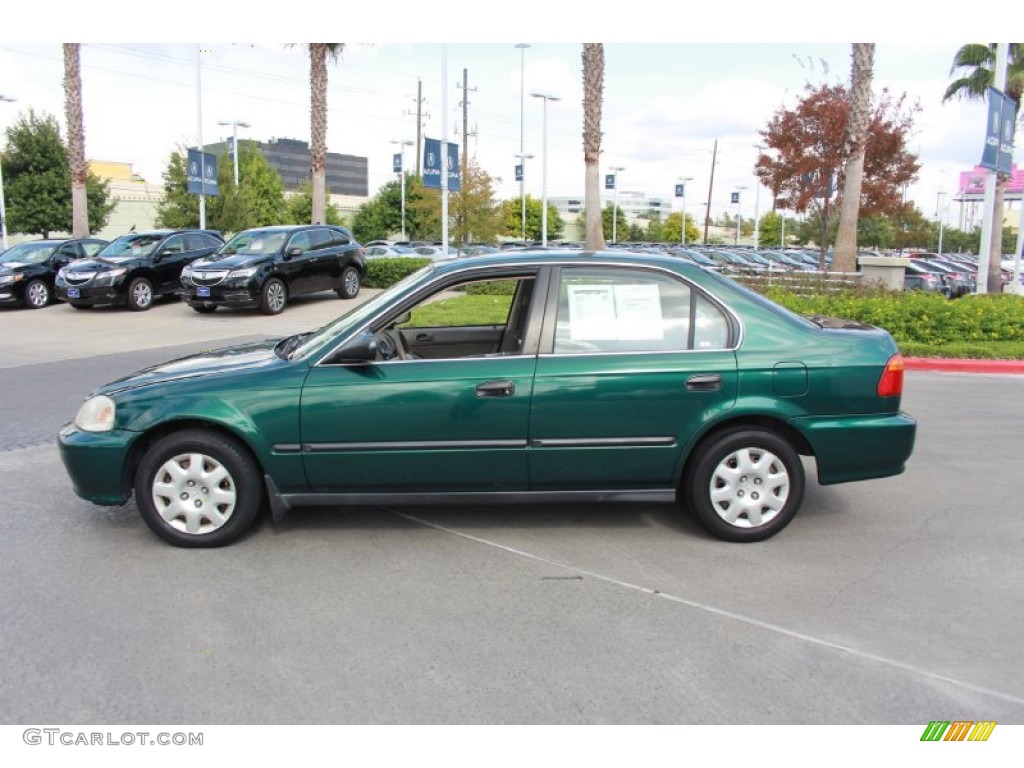 Clover Green Pearl 2000 Honda Civic LX Sedan Exterior Photo #87311653