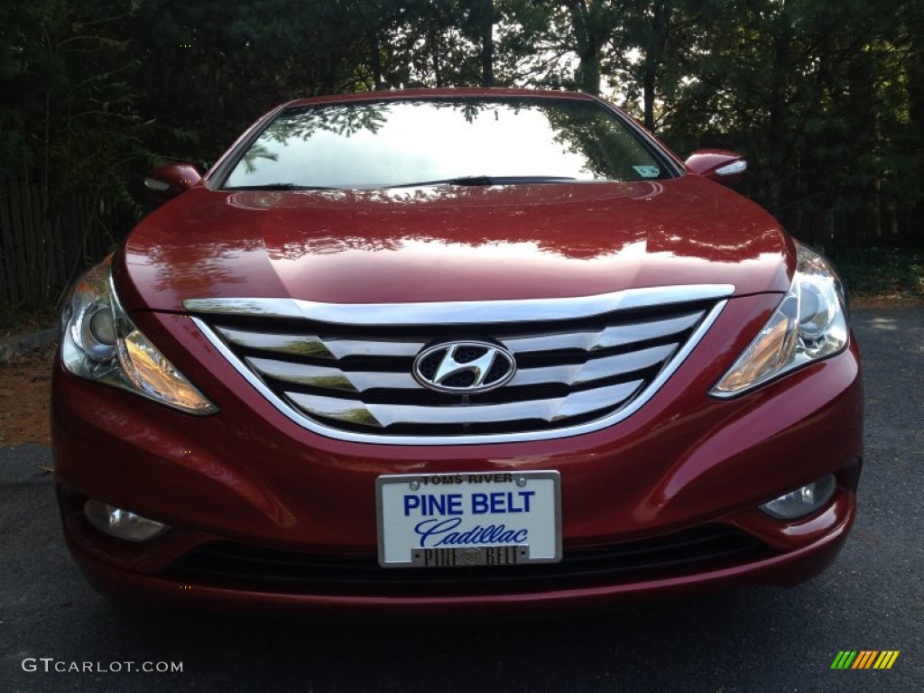 2011 Sonata Limited - Venetian Red / Camel photo #2