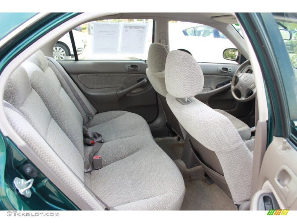 2000 Honda Civic LX Sedan Rear Seat Photo #87311863