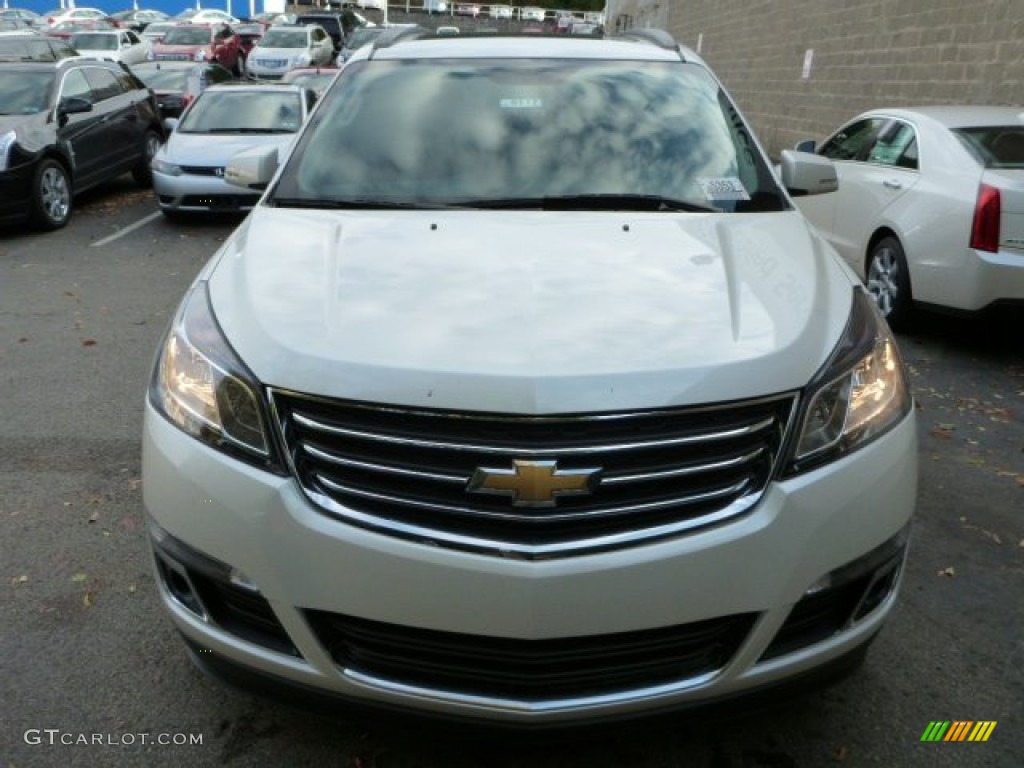 2014 Traverse LT AWD - White Diamond Tricoat / Ebony photo #8