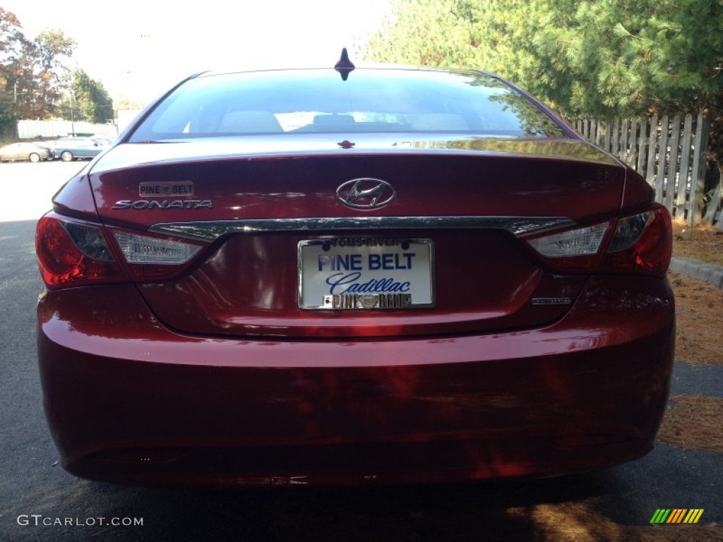 2011 Sonata Limited - Venetian Red / Camel photo #6