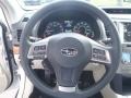 Ivory 2014 Subaru Outback 3.6R Limited Steering Wheel