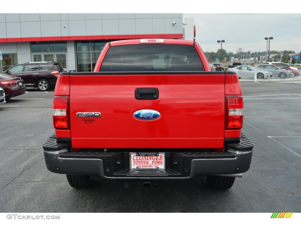 2007 F150 FX4 SuperCab 4x4 - Bright Red / Black/Medium Flint photo #4