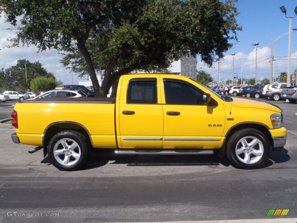 Detonator Yellow 2008 Dodge Ram 1500 Big Horn Edition Quad Cab Exterior Photo #87312525