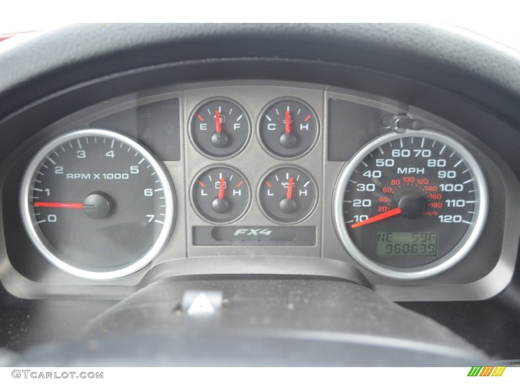 2007 F150 FX4 SuperCab 4x4 - Bright Red / Black/Medium Flint photo #31