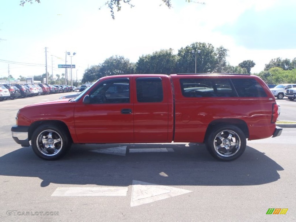 2005 Silverado 1500 Extended Cab - Victory Red / Tan photo #3