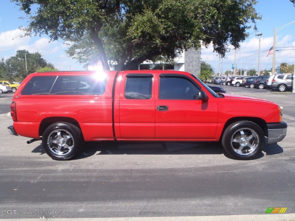 2005 Silverado 1500 Extended Cab - Victory Red / Tan photo #8