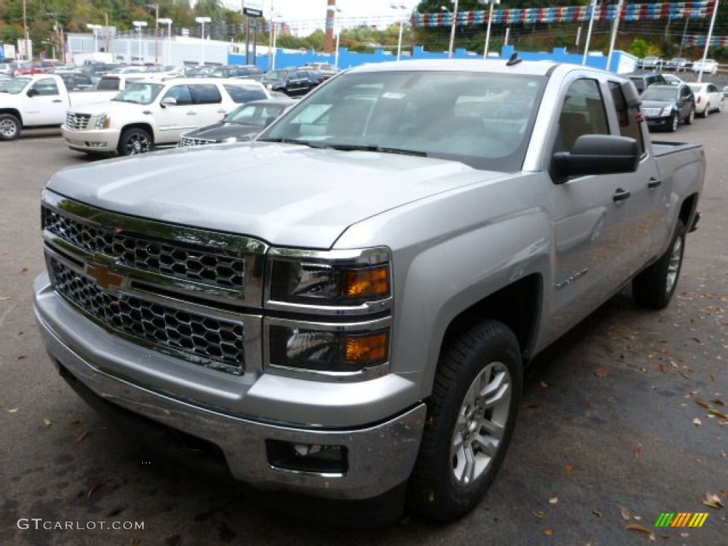 2014 Silverado 1500 LT Double Cab 4x4 - Silver Ice Metallic / Jet Black photo #8