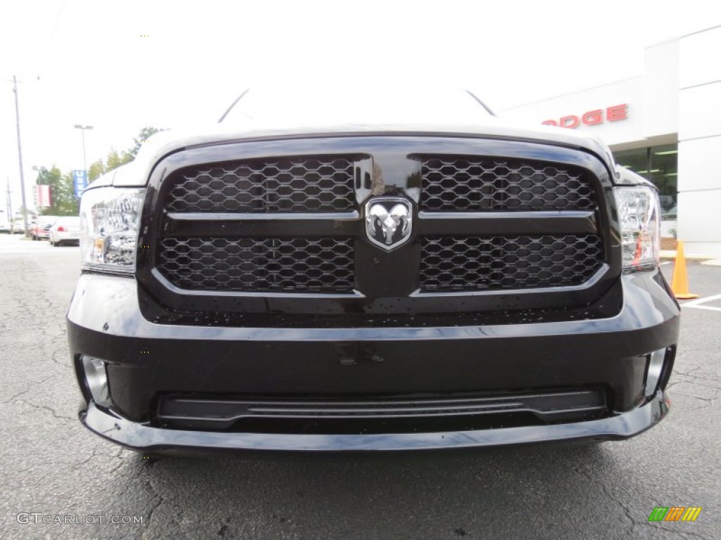 2014 1500 Express Crew Cab - Black / Black/Diesel Gray photo #2