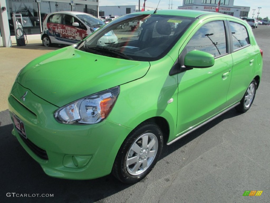 Mystic Black 2014 Mitsubishi Mirage ES Exterior Photo #87313921