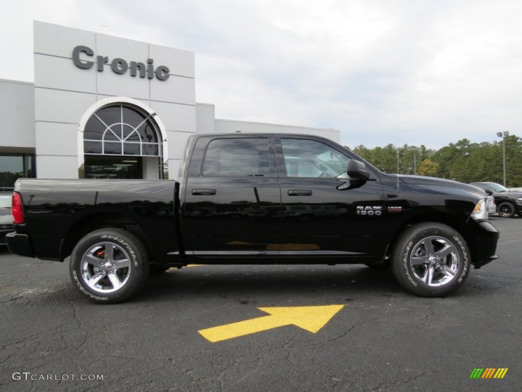 2014 1500 Express Crew Cab - Black / Black/Diesel Gray photo #8