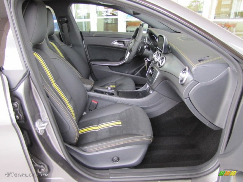 Neon Art Black/DINAMICA w/Yellow Stitching Interior 2014 Mercedes-Benz CLA Edition 1 Photo #87313999