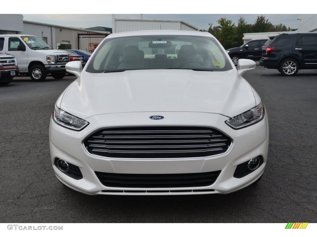 2014 Fusion Hybrid SE - White Platinum / Dune photo #7