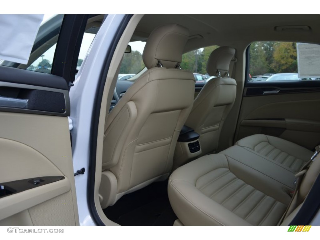 2014 Fusion Hybrid SE - White Platinum / Dune photo #11
