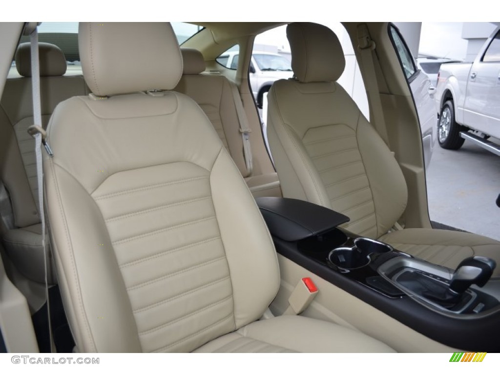 2014 Fusion Hybrid SE - White Platinum / Dune photo #16