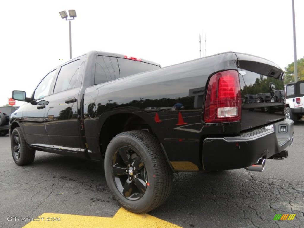 2014 1500 Express Crew Cab 4x4 - Black / Black/Diesel Gray photo #5