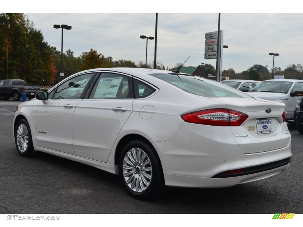 2014 Fusion Hybrid SE - White Platinum / Dune photo #38