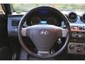 2007 Hyundai Tiburon Black/Red Interior Steering Wheel Photo
