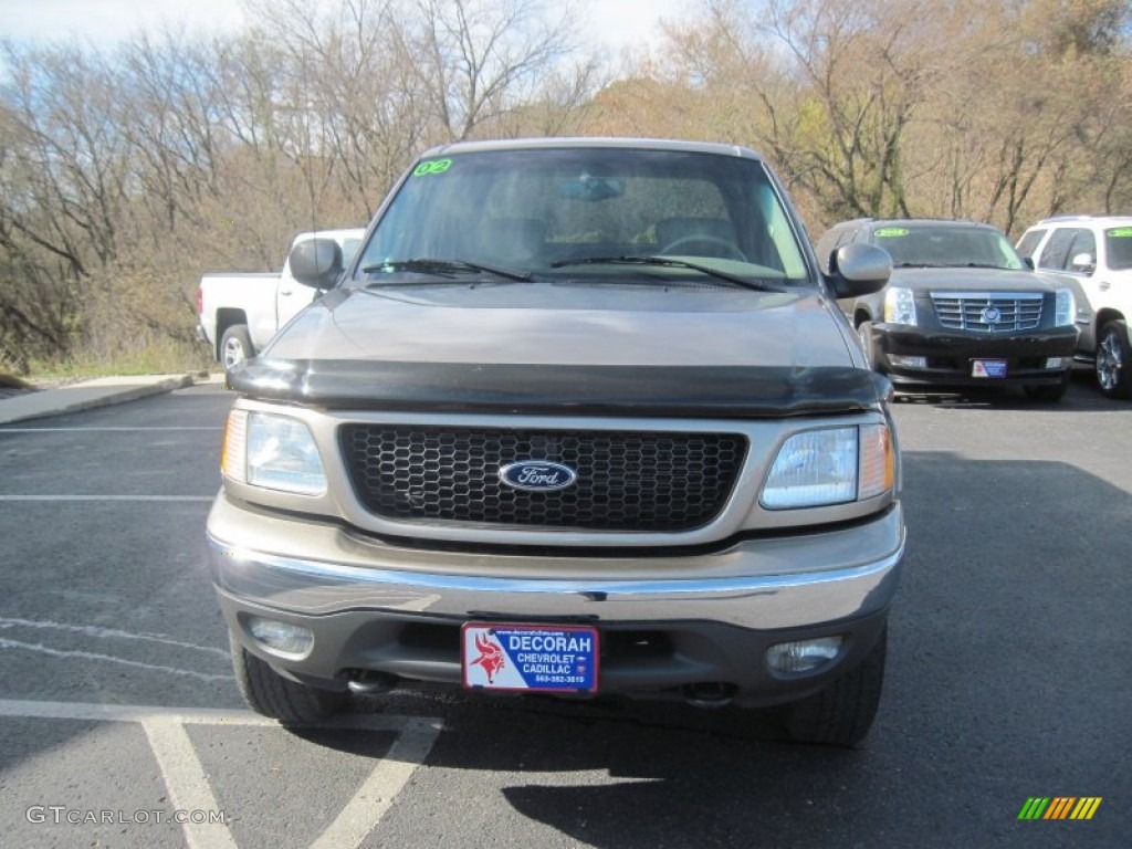 2004 F150 Lariat SuperCrew 4x4 - Arizona Beige Metallic / Tan photo #4