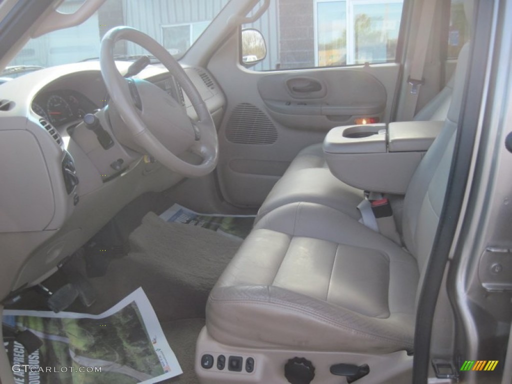 2004 F150 Lariat SuperCrew 4x4 - Arizona Beige Metallic / Tan photo #14