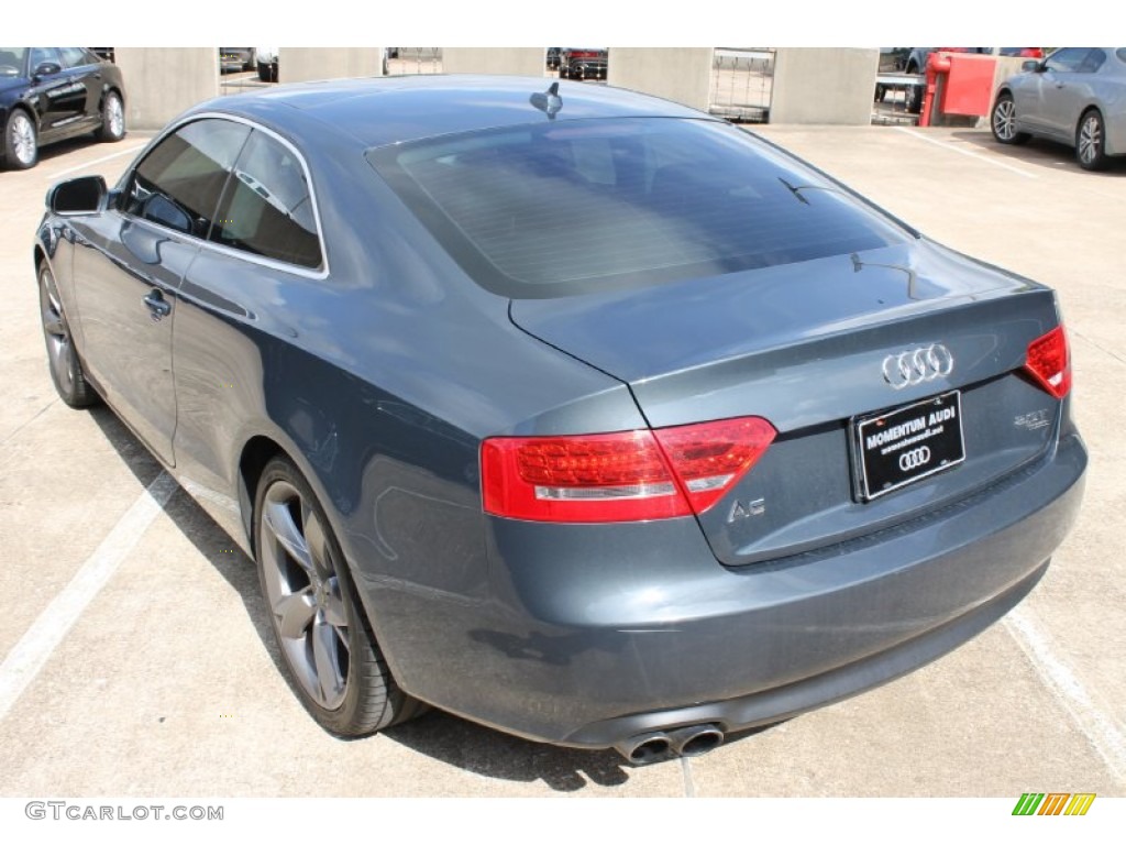 2010 A5 2.0T quattro Coupe - Meteor Gray Pearl Effect / Black photo #6