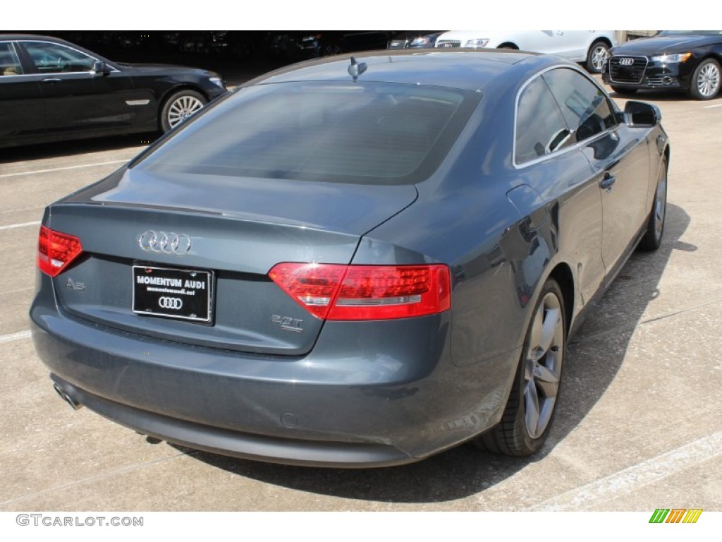 2010 A5 2.0T quattro Coupe - Meteor Gray Pearl Effect / Black photo #8