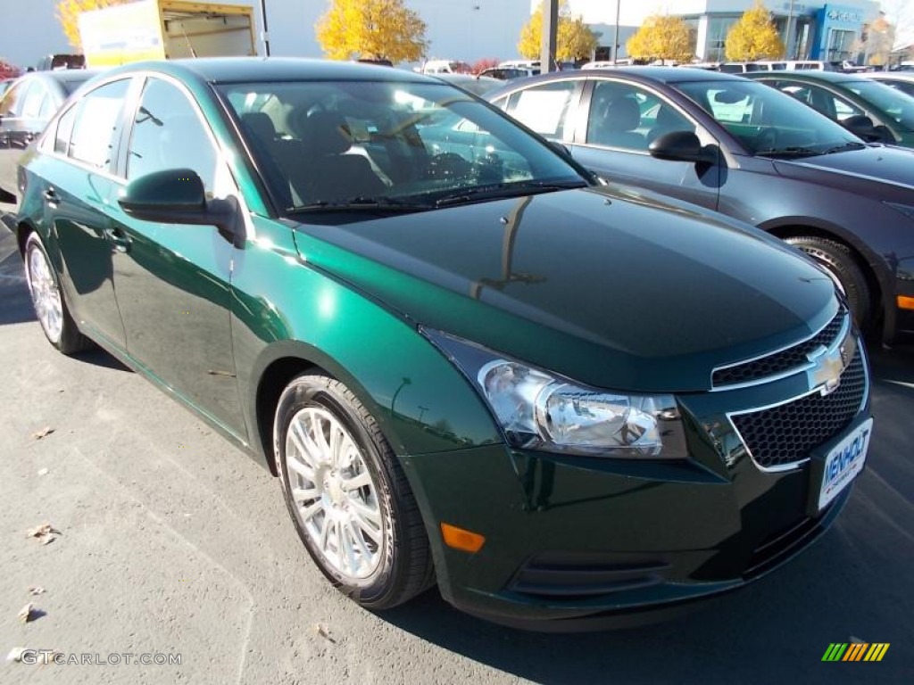 2014 Cruze Eco - Rainforest Green Metallic / Jet Black photo #1