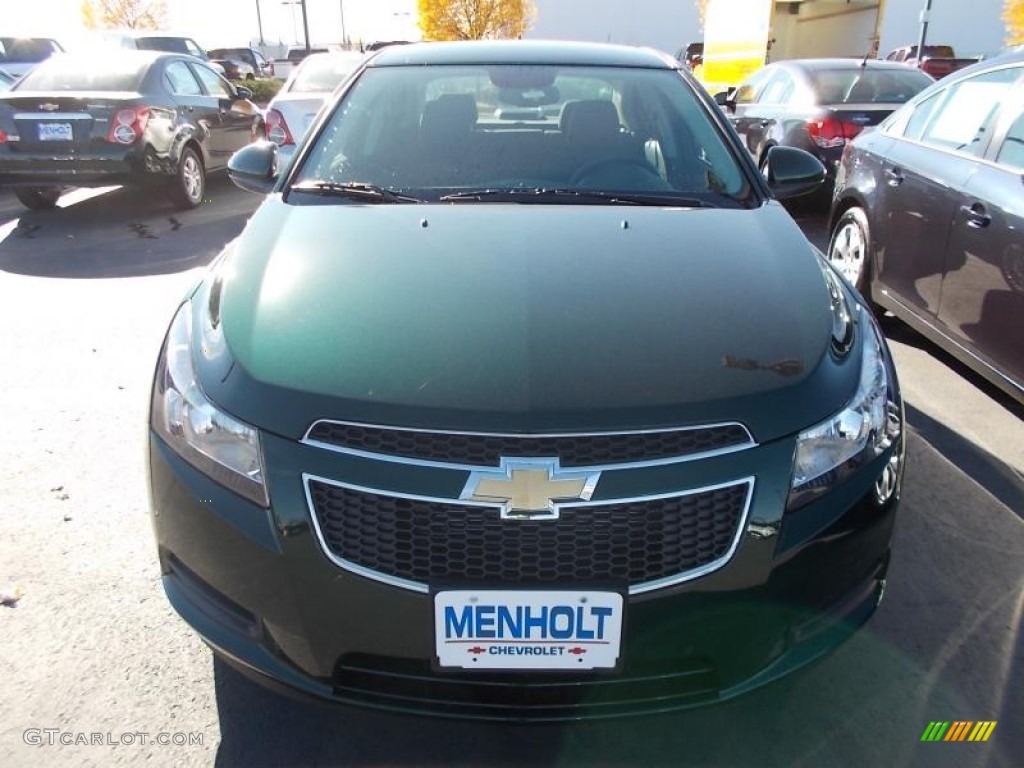 2014 Cruze Eco - Rainforest Green Metallic / Jet Black photo #7