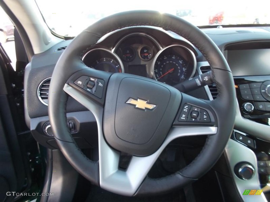 2014 Cruze Eco - Rainforest Green Metallic / Jet Black photo #17