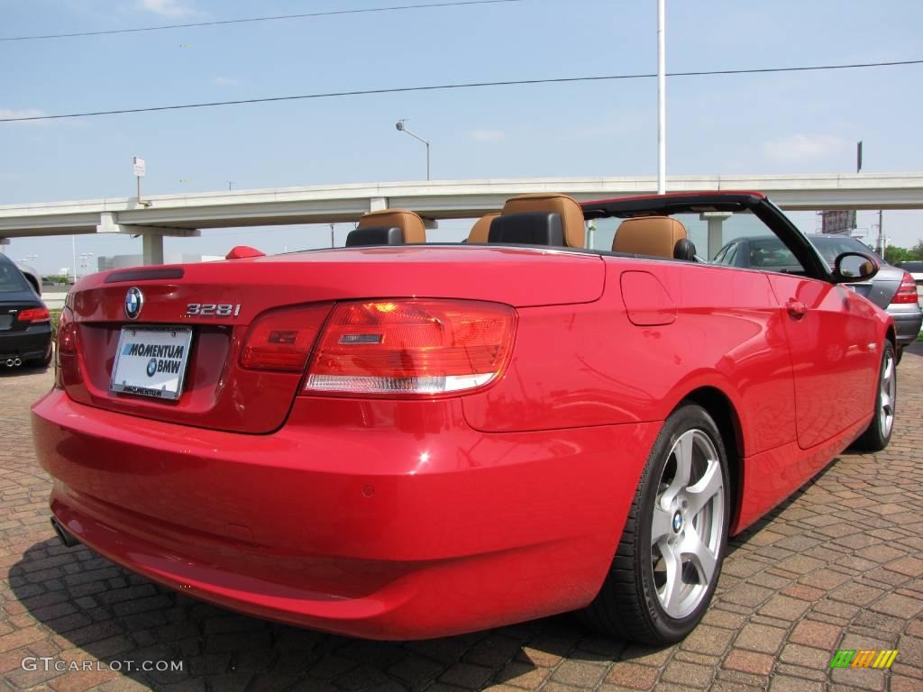 2008 3 Series 328i Convertible - Crimson Red / Saddle Brown/Black photo #5