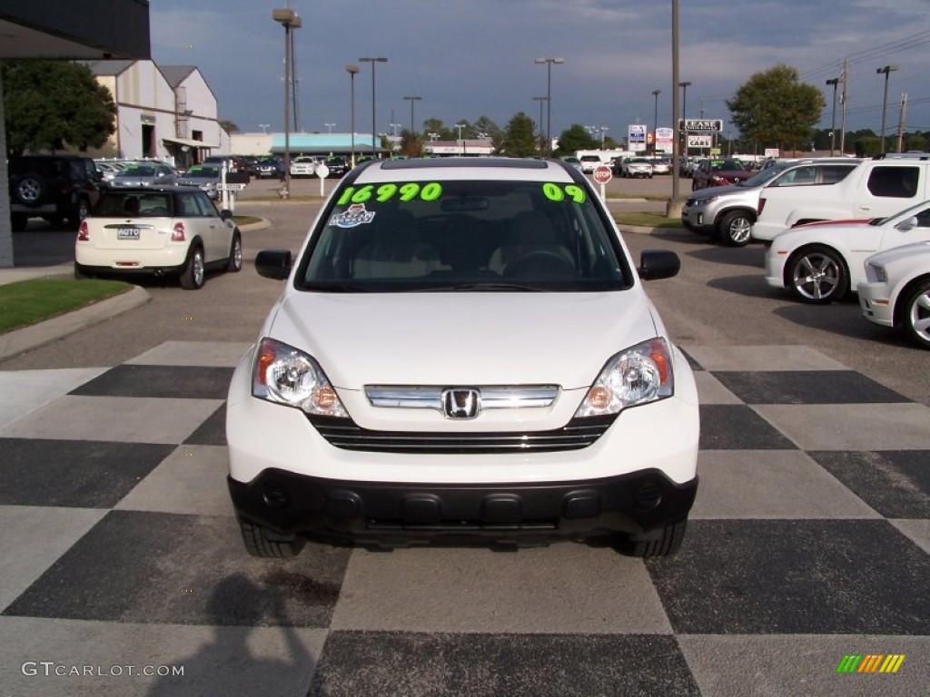 2009 CR-V EX 4WD - Taffeta White / Gray photo #2