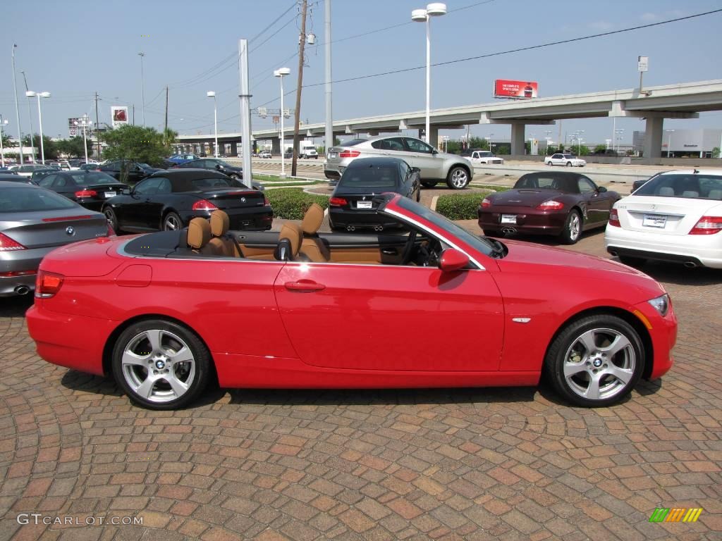 2008 3 Series 328i Convertible - Crimson Red / Saddle Brown/Black photo #14