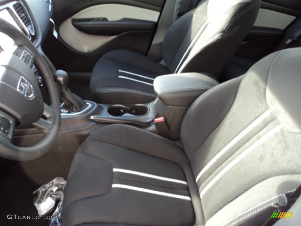 Black/Light Tungsten Interior 2014 Dodge Dart SXT Photo #87317692