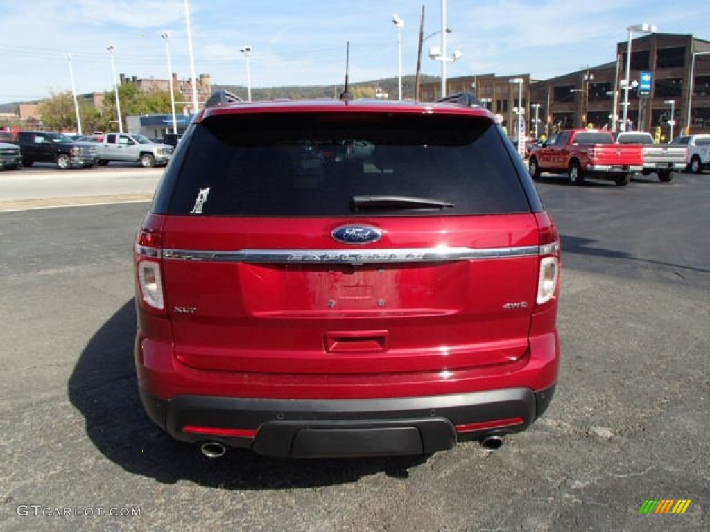 2013 Explorer XLT 4WD - Ruby Red Metallic / Medium Light Stone photo #7