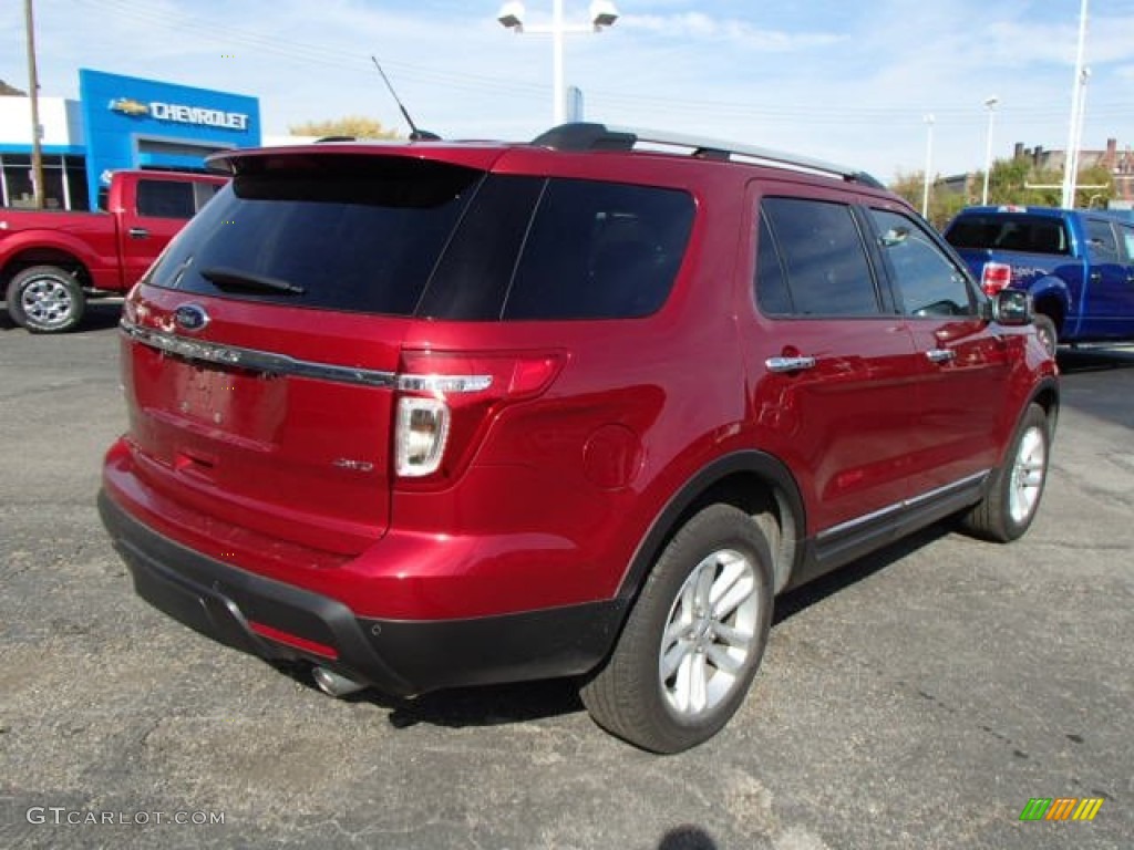 2013 Explorer XLT 4WD - Ruby Red Metallic / Medium Light Stone photo #8