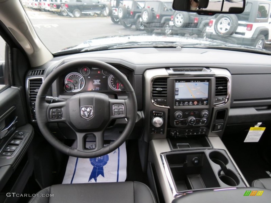 2014 Ram 1500 Sport Crew Cab 4x4 Black Dashboard Photo #87318742