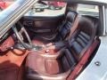 1980 Chevrolet Corvette Claret Interior Front Seat Photo