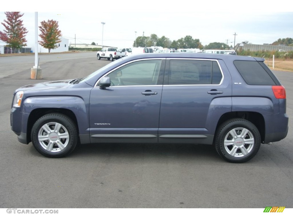 Atlantis Blue Metallic 2014 GMC Terrain SLE Exterior Photo #87319774