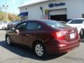 Crimson Pearl - Civic LX Sedan Photo No. 6