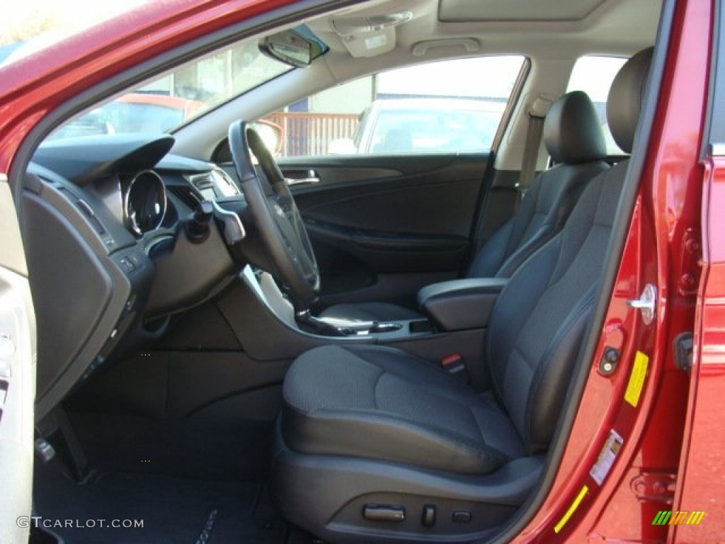 2011 Sonata SE - Venetian Red / Black photo #10