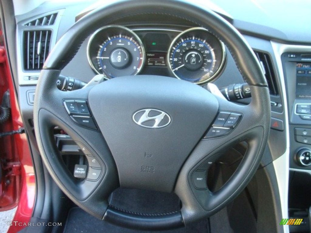 2011 Sonata SE - Venetian Red / Black photo #13