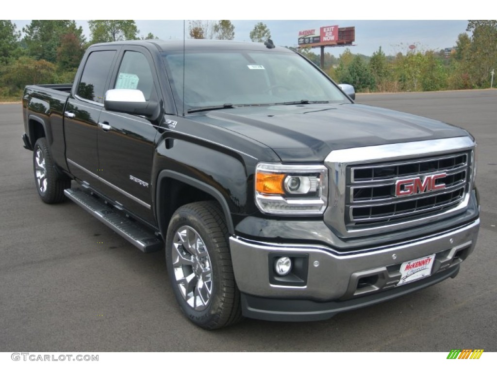 2014 Sierra 1500 SLT Crew Cab 4x4 - Onyx Black / Jet Black/Dark Ash photo #1