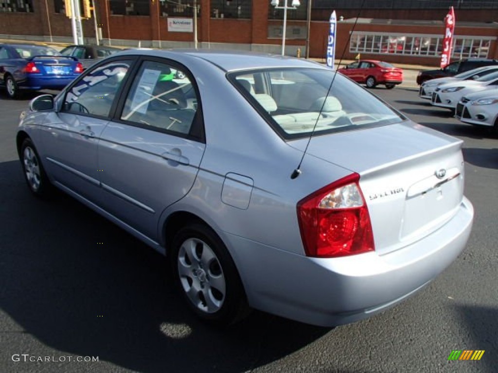 2006 Spectra EX Sedan - Ice Blue / Gray photo #6