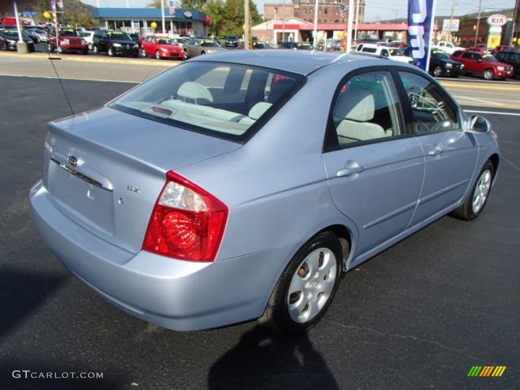 2006 Spectra EX Sedan - Ice Blue / Gray photo #8