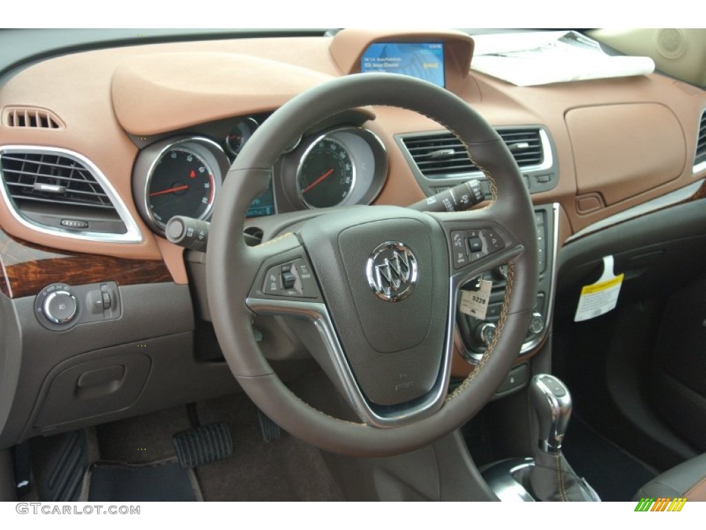 2014 Buick Encore Premium Saddle Steering Wheel Photo #87322240