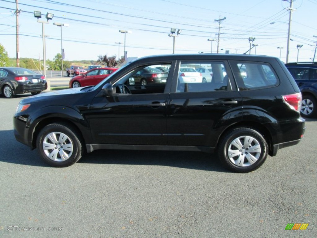 2010 Forester 2.5 X - Obsidian Black Pearl / Black photo #9