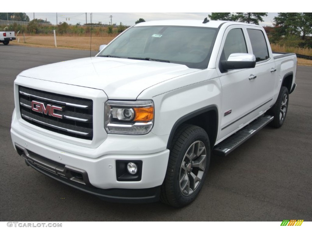 2014 Summit White GMC Sierra 1500 SLT Crew Cab 4x4 87307935 Photo 2 Car Color