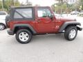 2007 Red Rock Crystal Pearl Jeep Wrangler X 4x4  photo #8