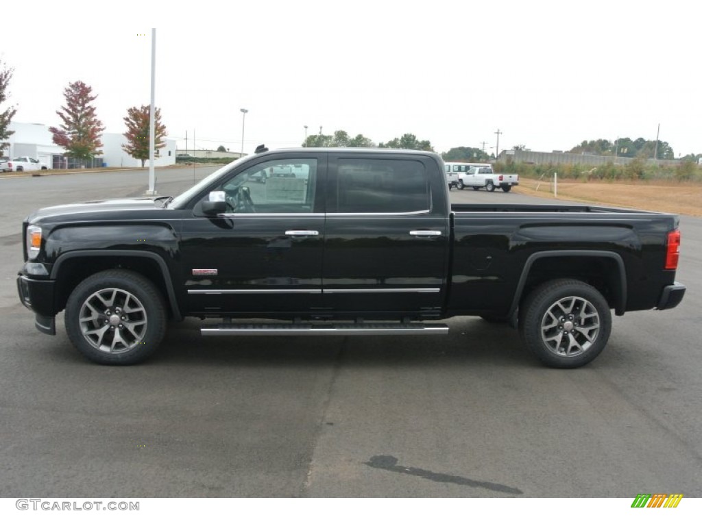 Onyx Black 2014 GMC Sierra 1500 SLT Crew Cab 4x4 Exterior Photo #87323971